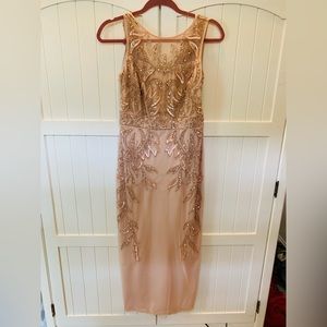 Formal pale pink Papell dress size 2